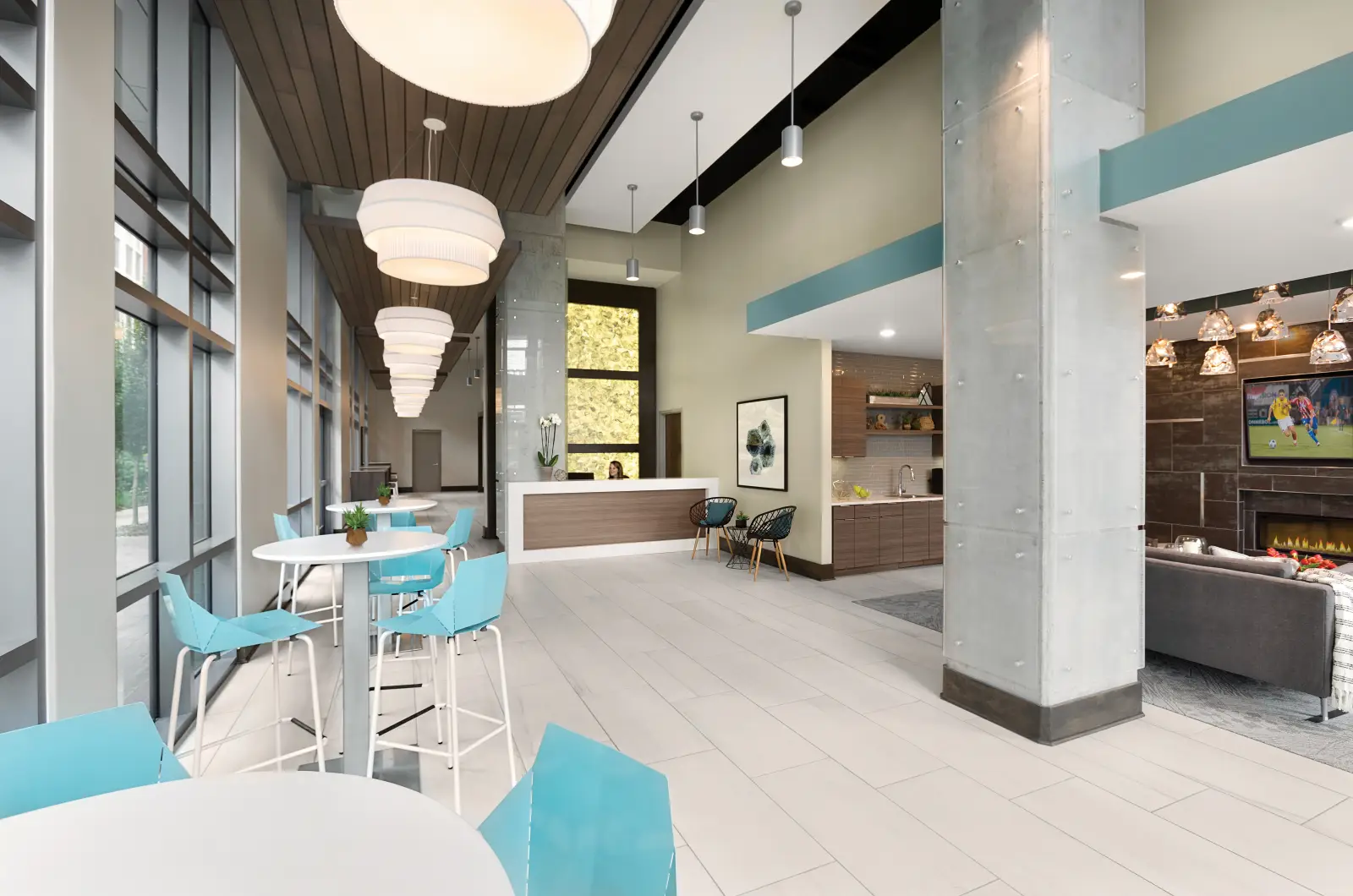 coffee bar lounge skygarden student apartments
